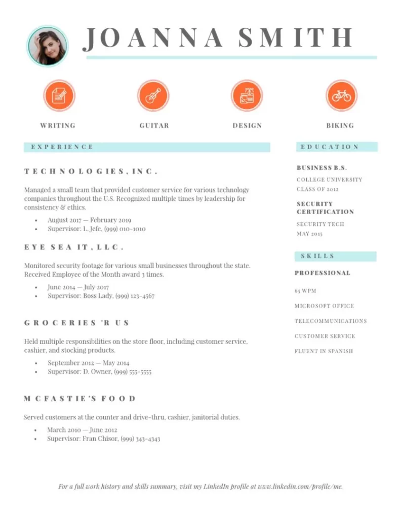 example-good-resume