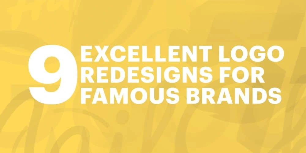 9 excellent logo redesigns for famous brands