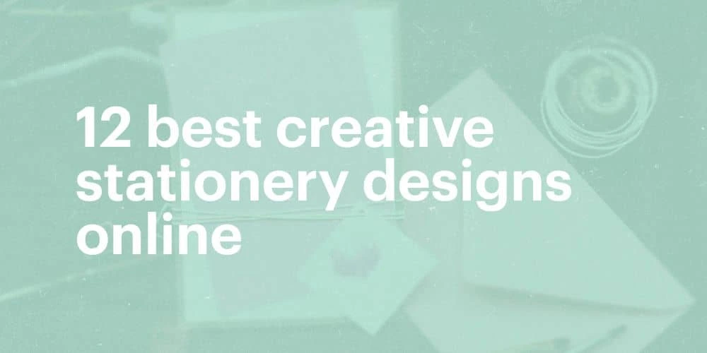 12 best creative stationery designs online