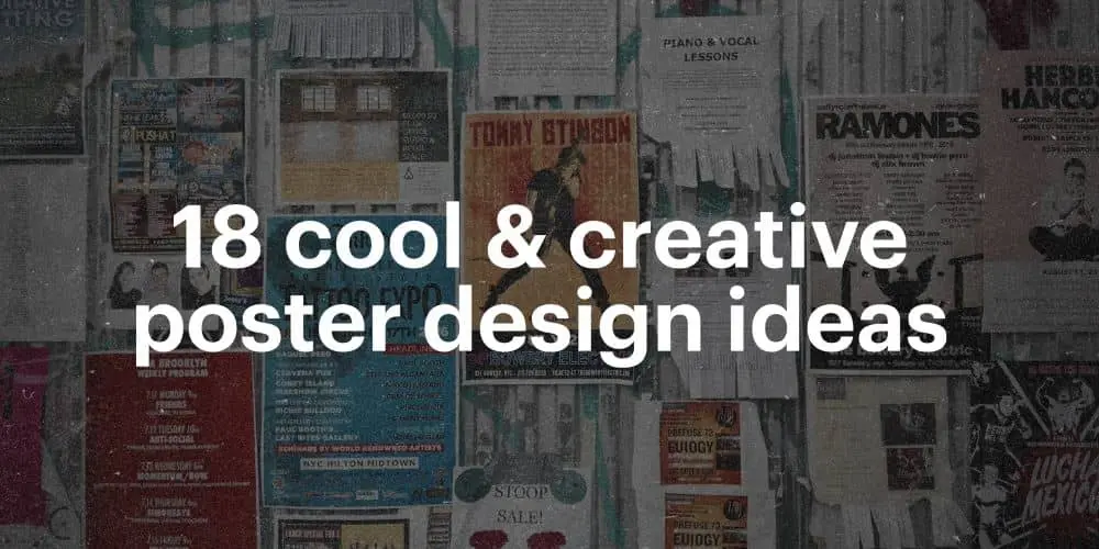 18 cool & creative poster design ideas
