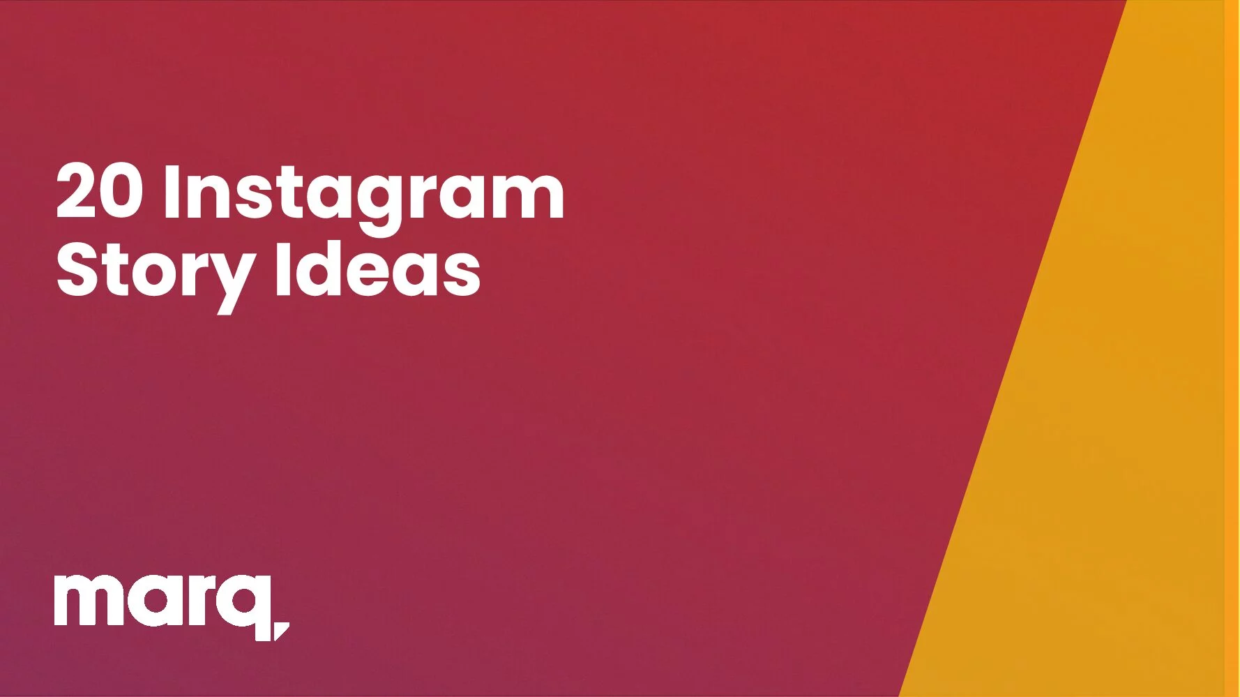 20 Instagram story ideas