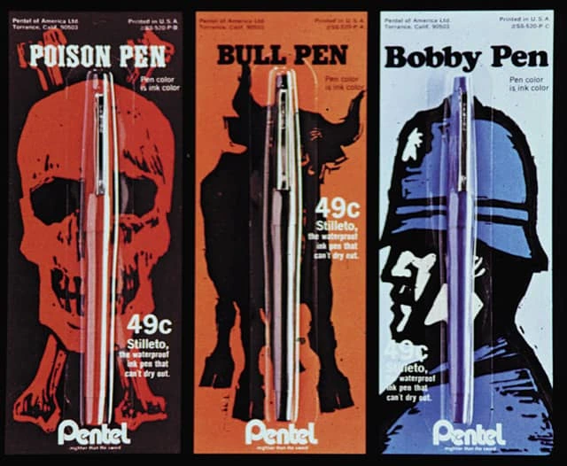 Pentel packaging designs by Archie Boston