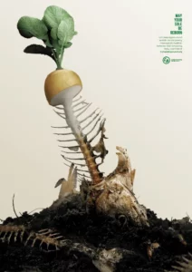Composting print ad
