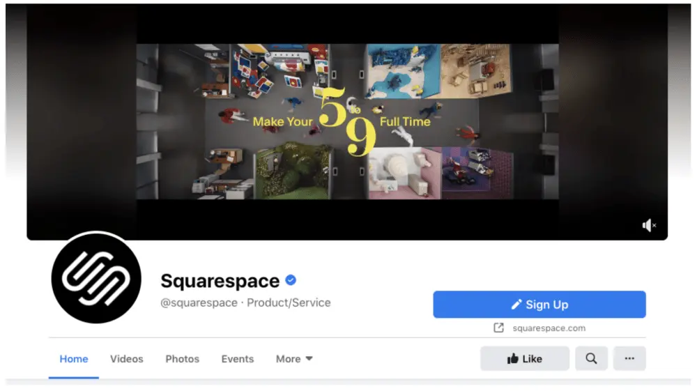 Squarespace Facebook Cover Image Example