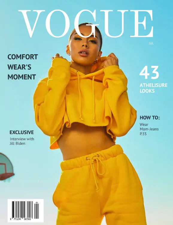 fake Vogue magazine cover