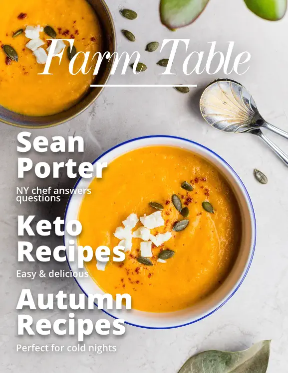 food magazine cover