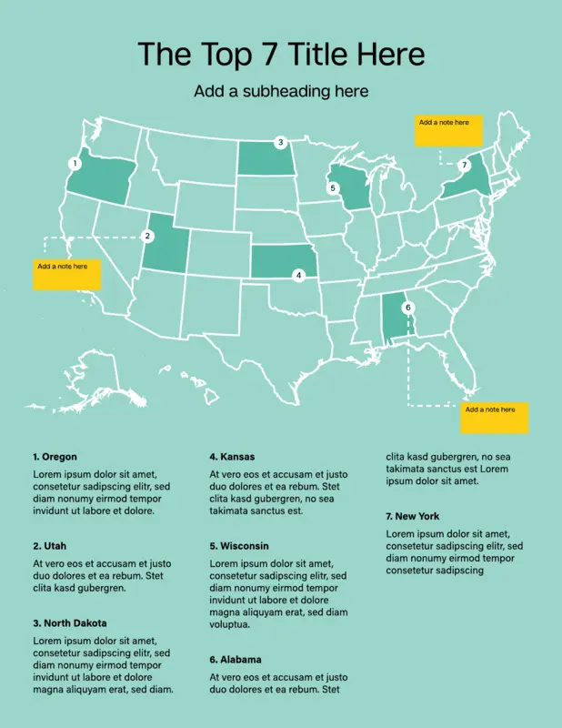 Geographic infographic