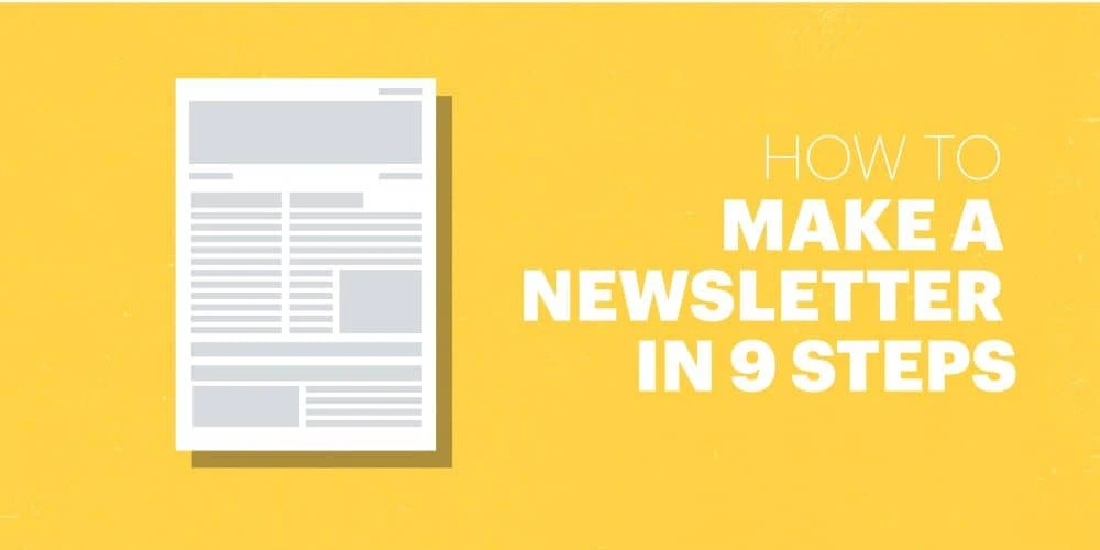 How to make a newsletter in 9 steps