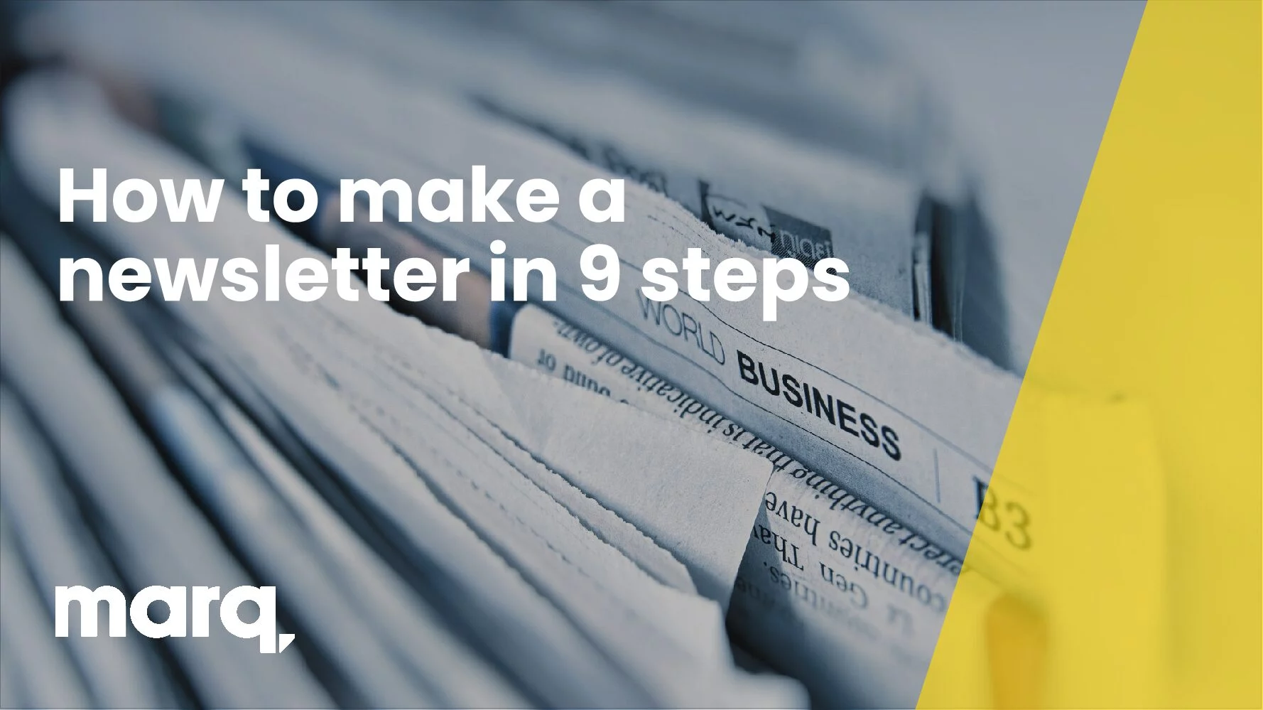 How to make a newsletter in 9 steps