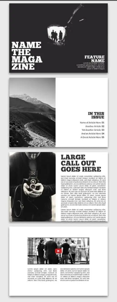 Introspective Digital Magazine Inspiration