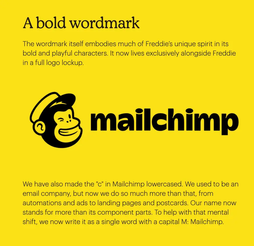 Mailchimp brand style guide