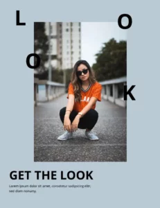 fashion magazine layout