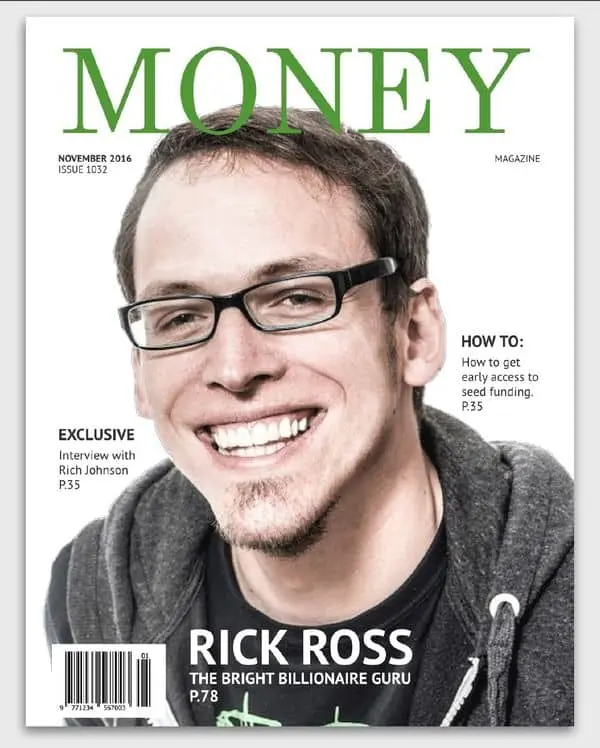 Money Fake Magazine Cover Inspiration