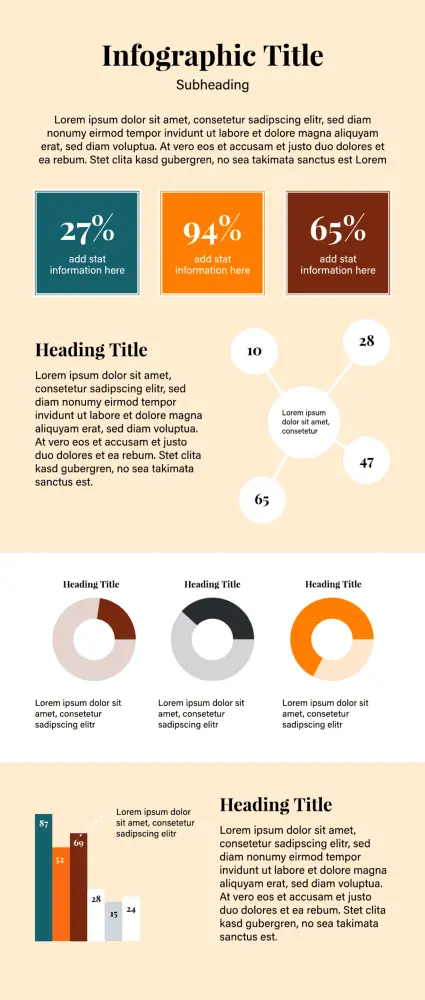 Numbers infographic template