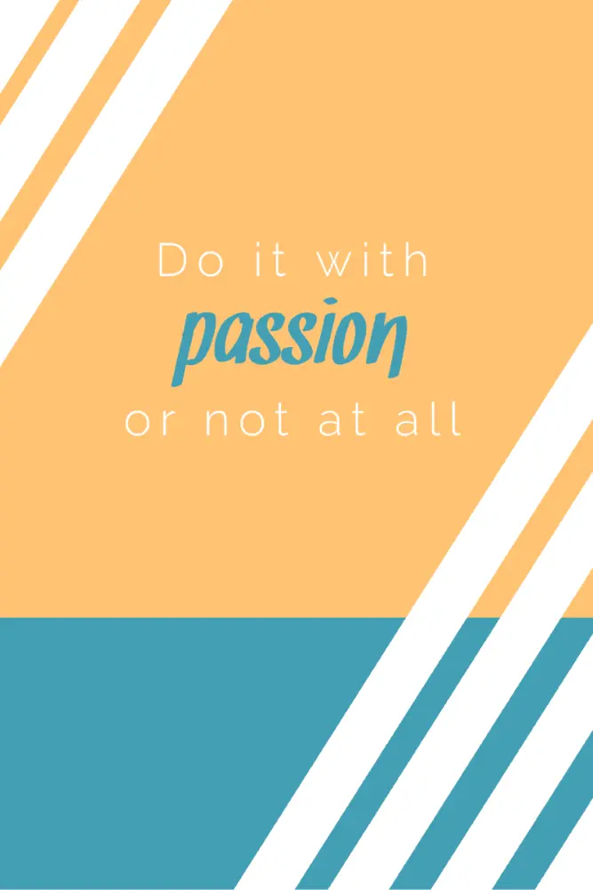 passion quote poster