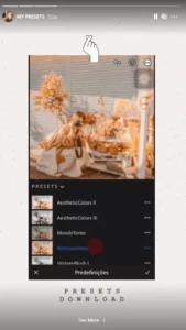 Preset filter