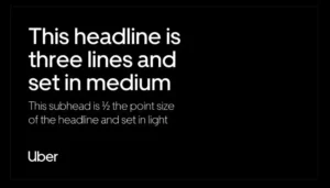 Uber brand style guide