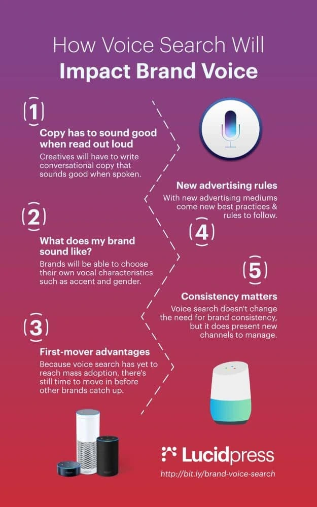 Voice search infographic