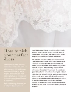 wedding magazine layout