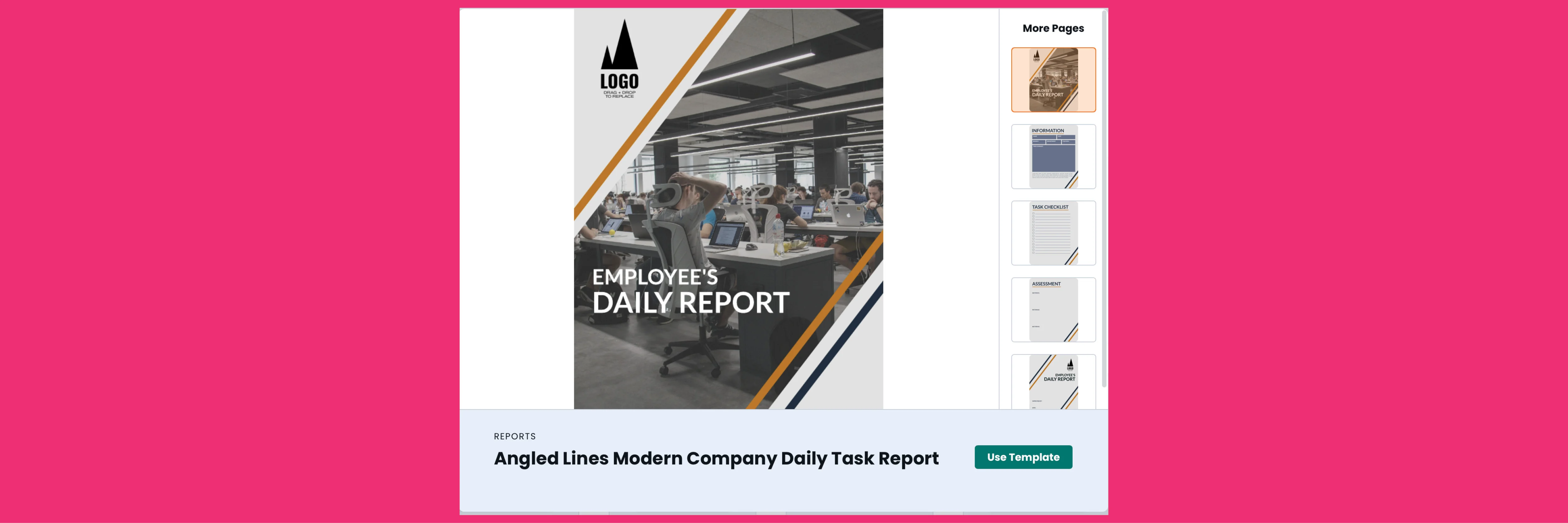 employee report template