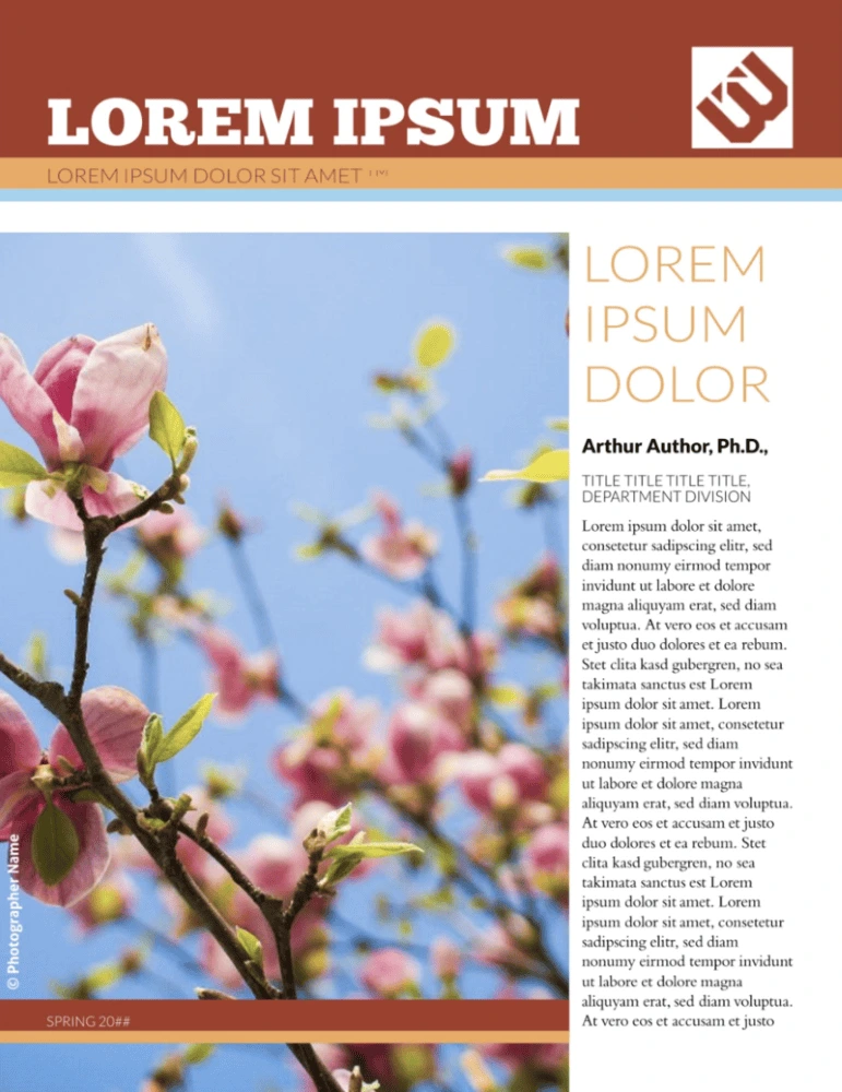 Blossoms newsletter