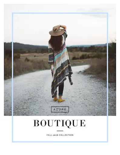 boutique catalog template
