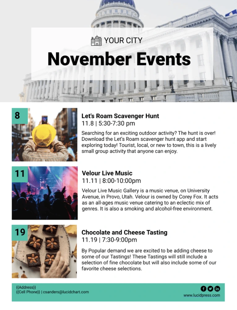 City events newsletter