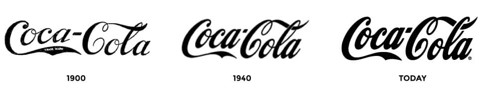 Coca-Cola logo redesigns