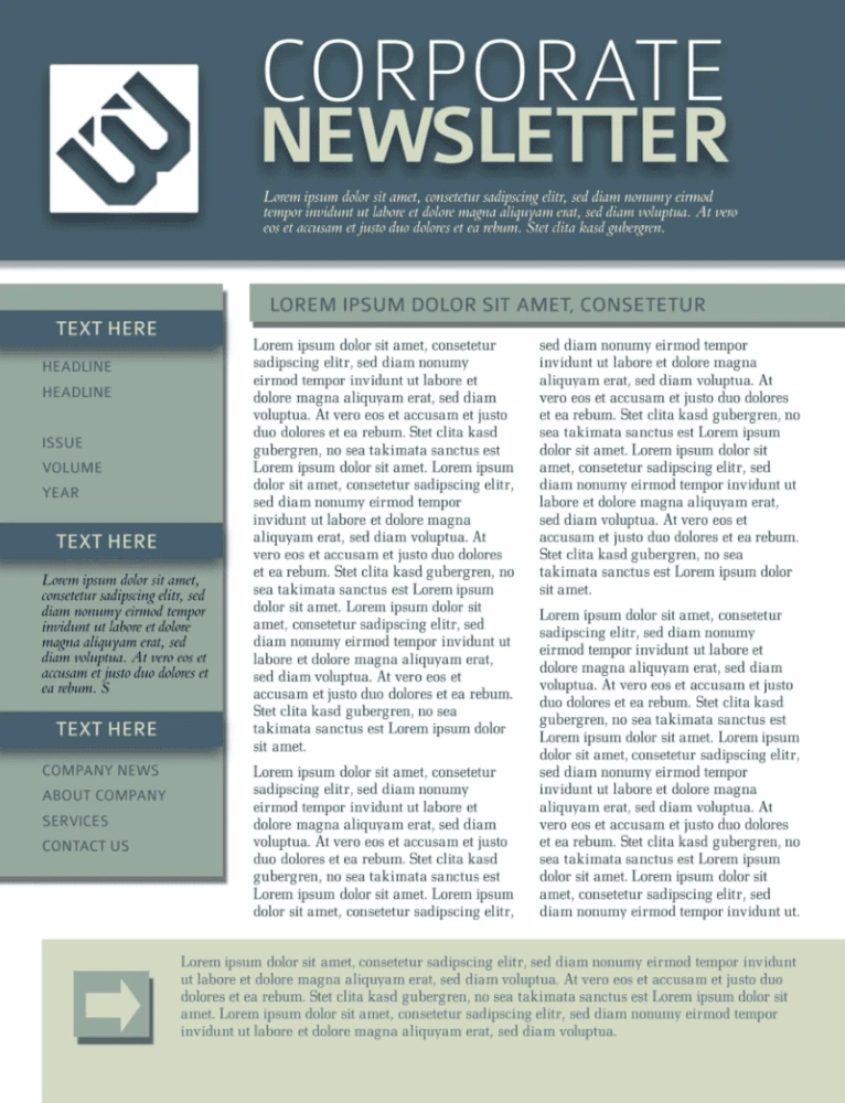 corporate newsletter