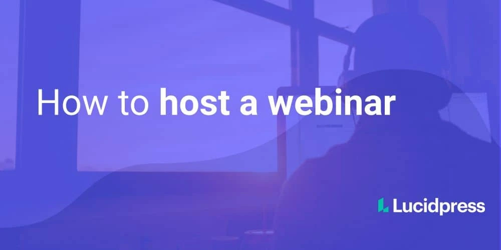 How to host a webinar