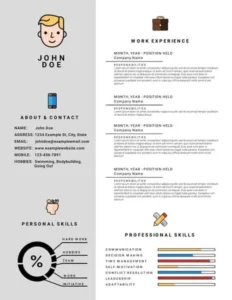 resume infographic