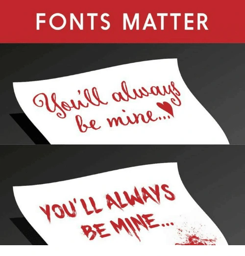 Why fonts matter