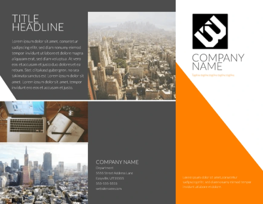 Direct mail brochure template