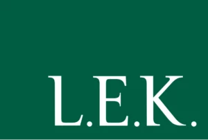 L.E.K. - consulting logo design ideas