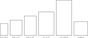 brochure sizes