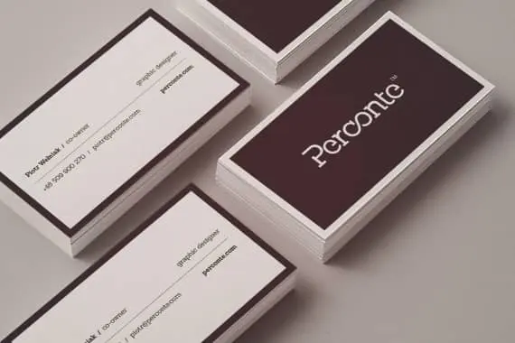 perconte double sided business card