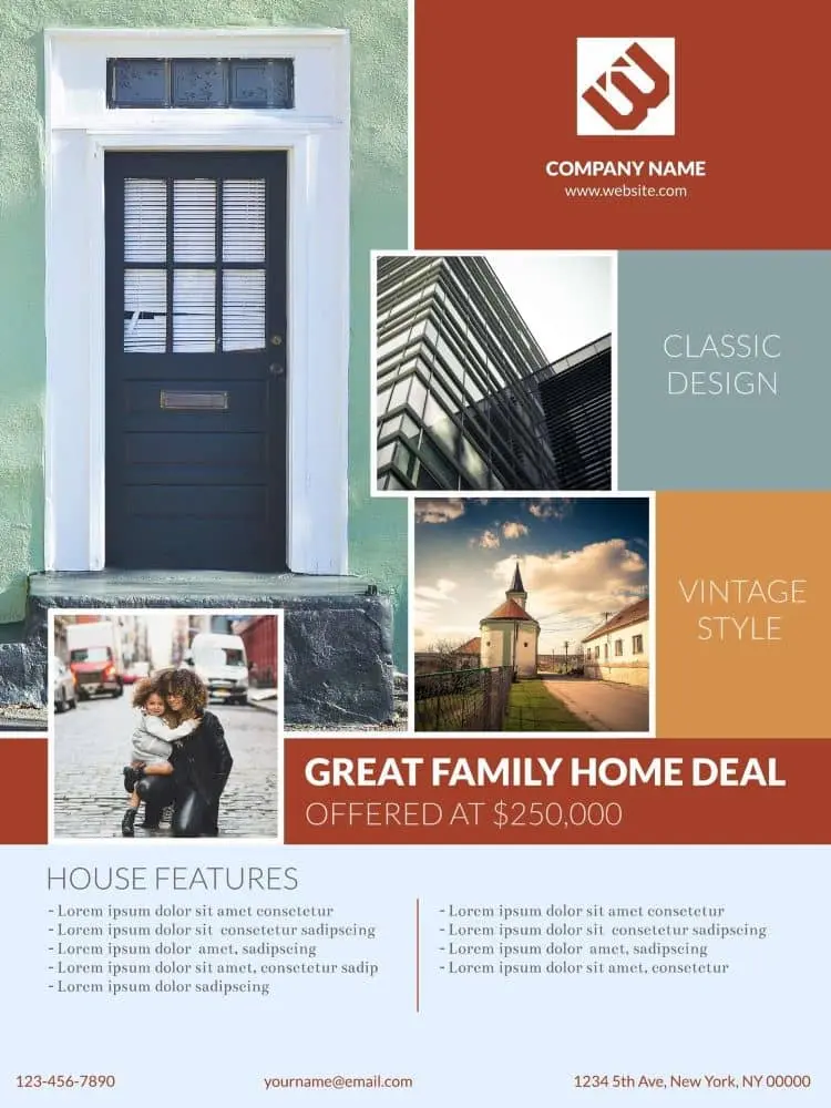 Real Estate poster template