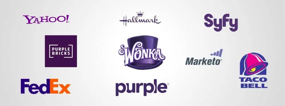 Purple logos