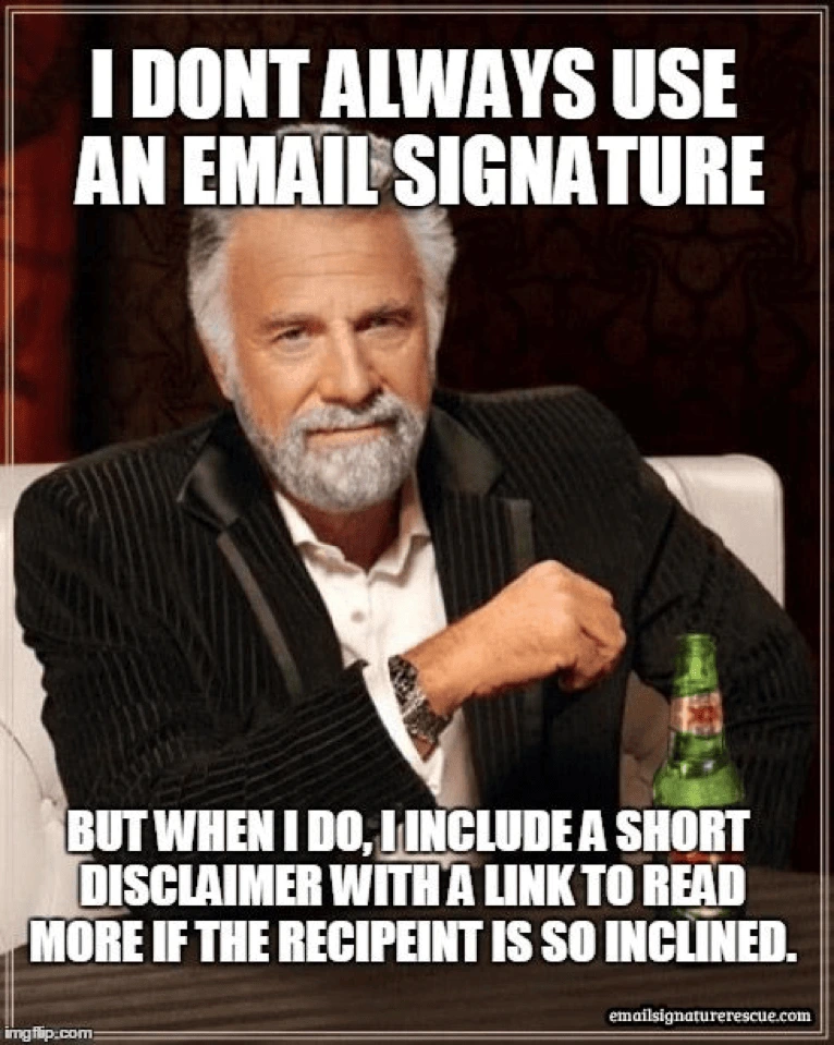 Email signature do's and don'ts