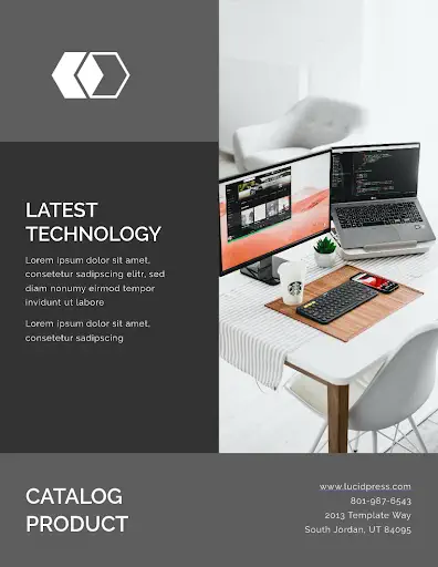 tech catalog template