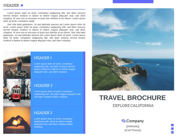 travel brochure