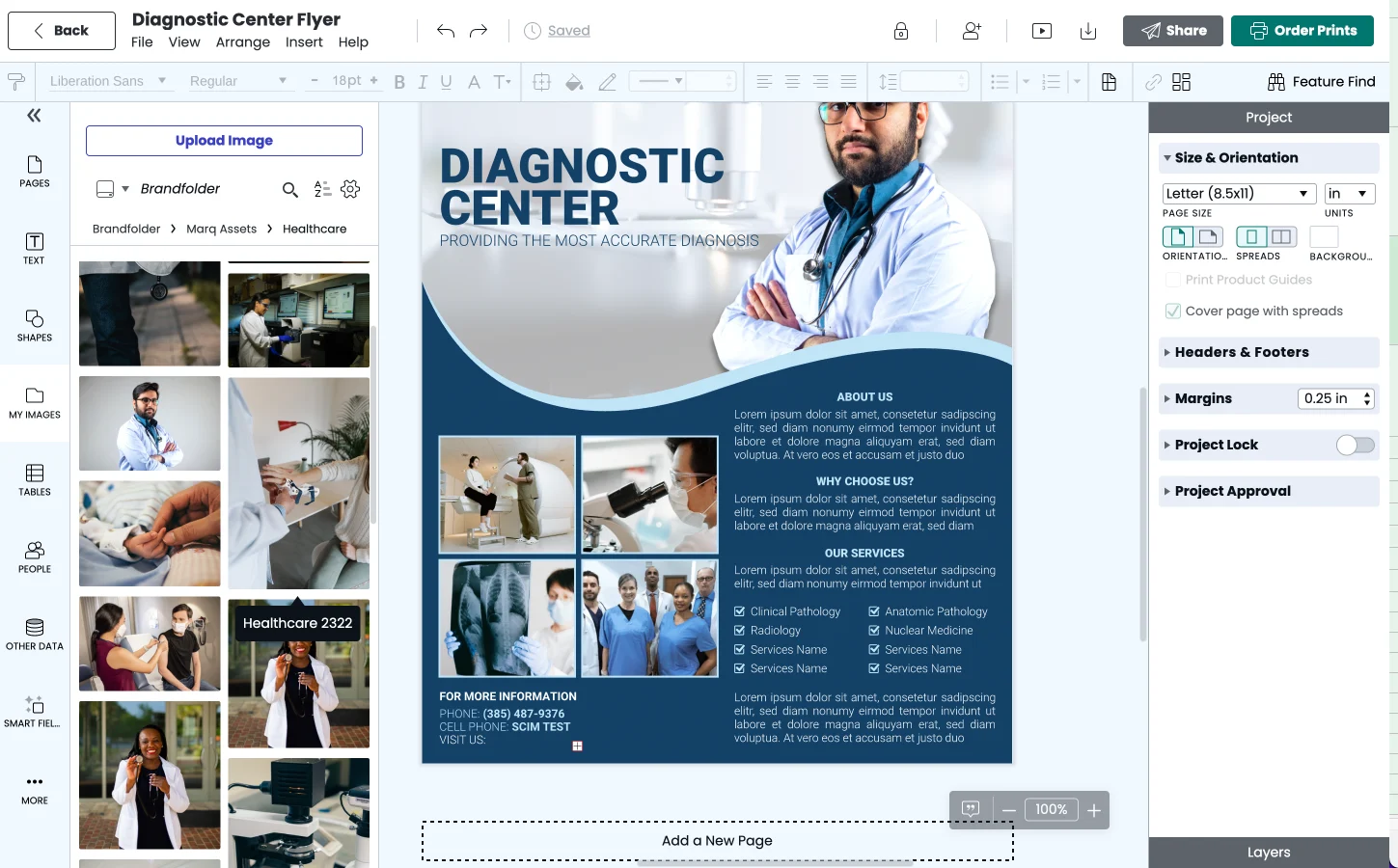 Drag-and-drop images from Brandfolder into Marq templates