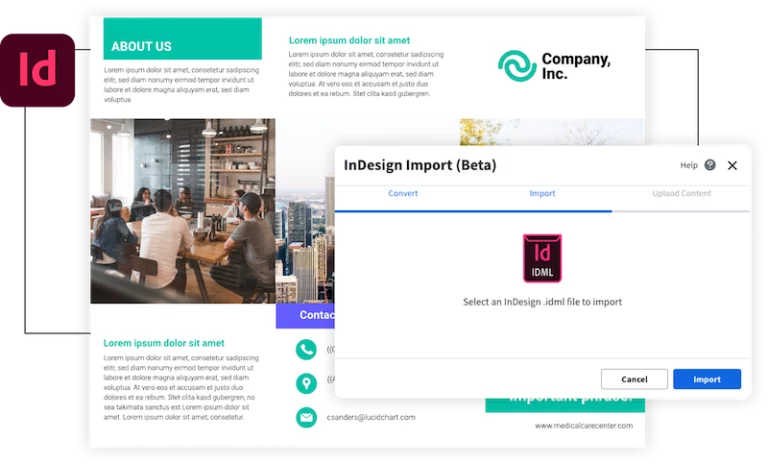 1. Upload your InDesign file
