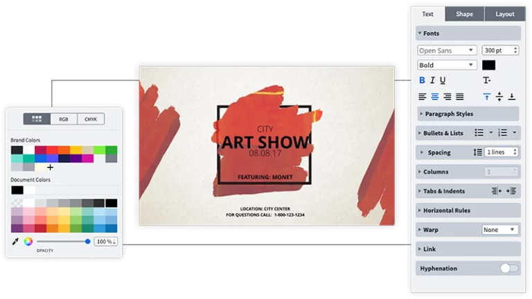 Step 3: Update the banner's text, fonts, colors & images