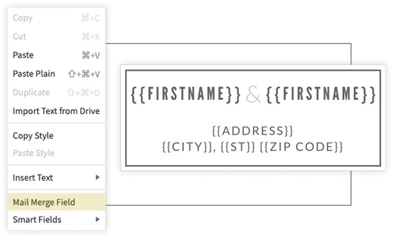 Step 4: Address list? Mail merge?