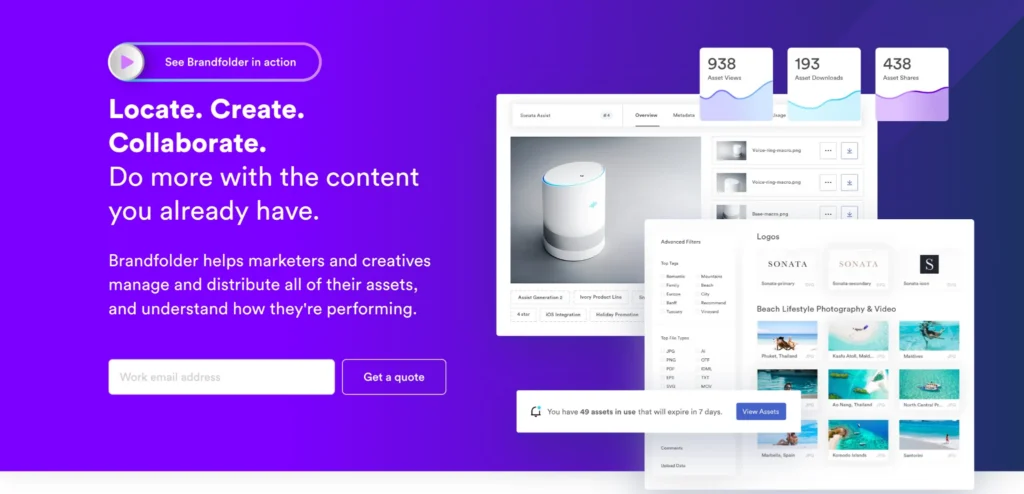 Brandfolder homepage