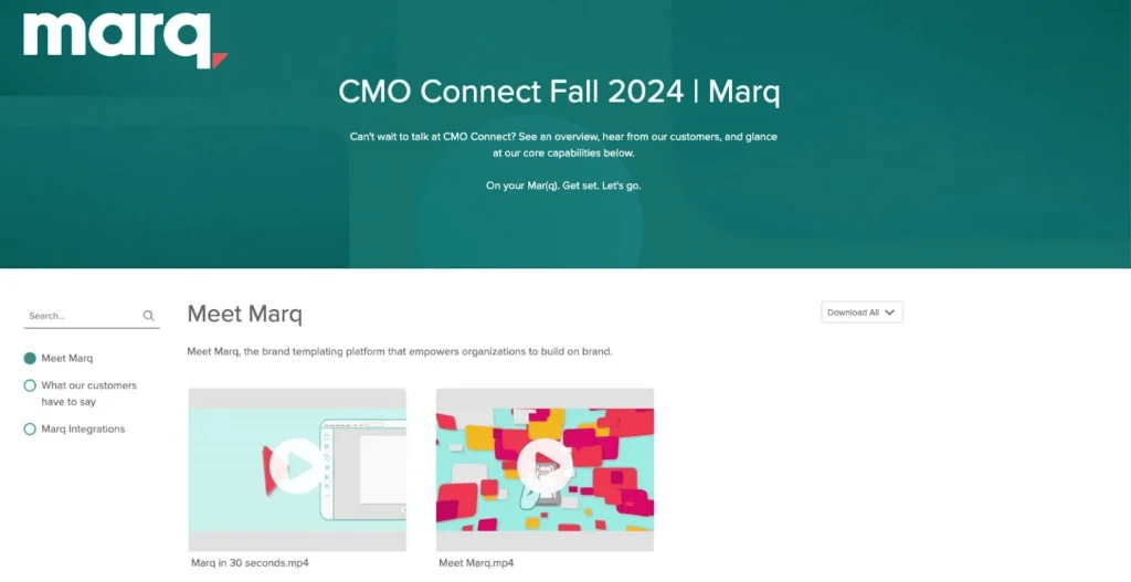 Marq Event branding