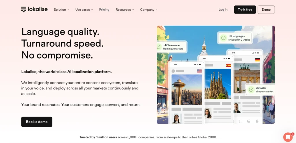Lokalise Homepage